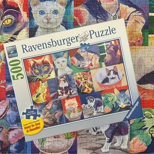 Ravensburger Hello Kitty Kat Cat 500 Piece Large Format Jigsaw Puzzle 16938 🐱😻🧩
